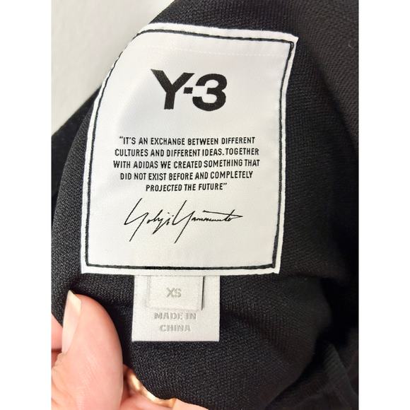 Y-3 Pull On High Waisted Adjustable Drawcord Button Cuffs Jogger Pants Black XS - Picture 4 of 4